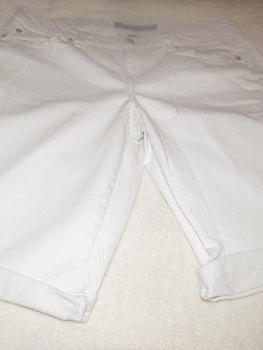 Calvin Klein White Bermuda Shorts